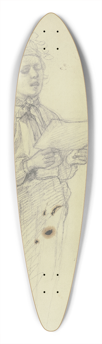 Jakob Becker - Singing farmboy 39.3 inch art pintail longboard deck