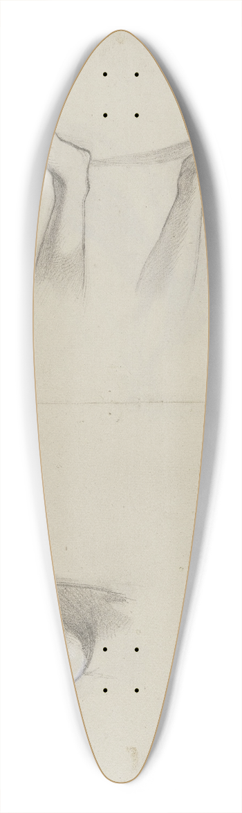 Jakob Becker - Studienblatt; Weiblicher Kopf, nacktes Fupaar 39.3 inch art pintail longboard deck
