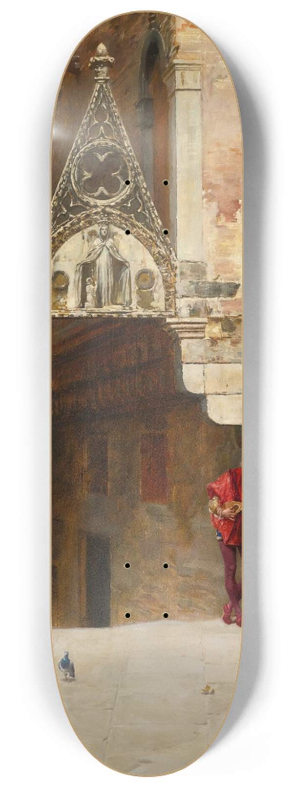 Charles Edouard Delort - Romeo and Juliet (Act II, Scene II;Capulets garden) 8.25 inch art skate deck