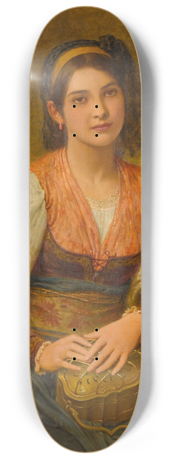 Charles Edward Perugini - The Scaldino (The Hand Warmer) 8.25 inch art skate deck