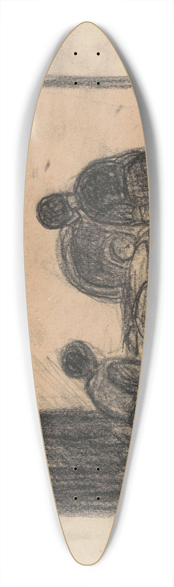 Jakob Smits - At the Cradle 39.3 inch art pintail longboard deck