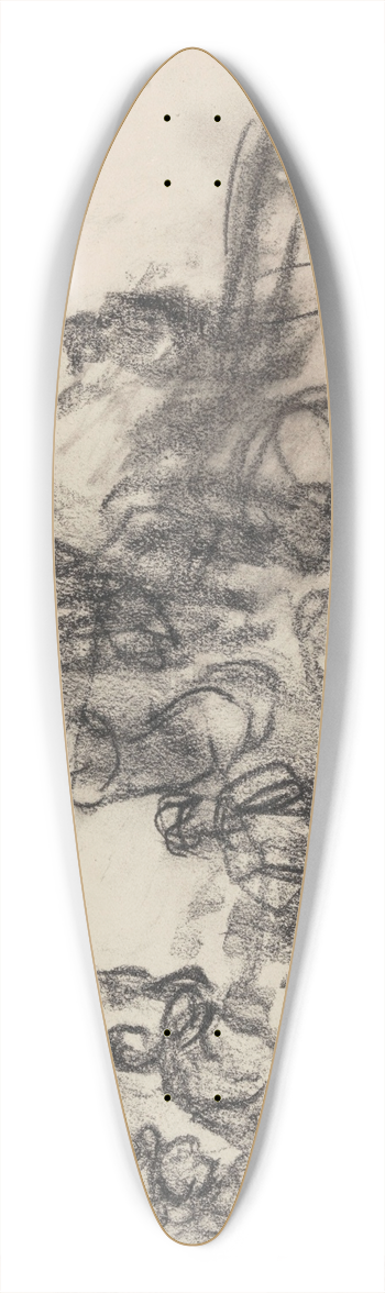 Jakob Smits - Farms and Figures 39.3 inch art pintail longboard deck