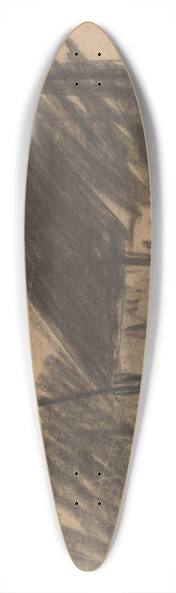 Jakob Smits - Farm surrounded by Trees 39.3 inch art pintail longboard deck