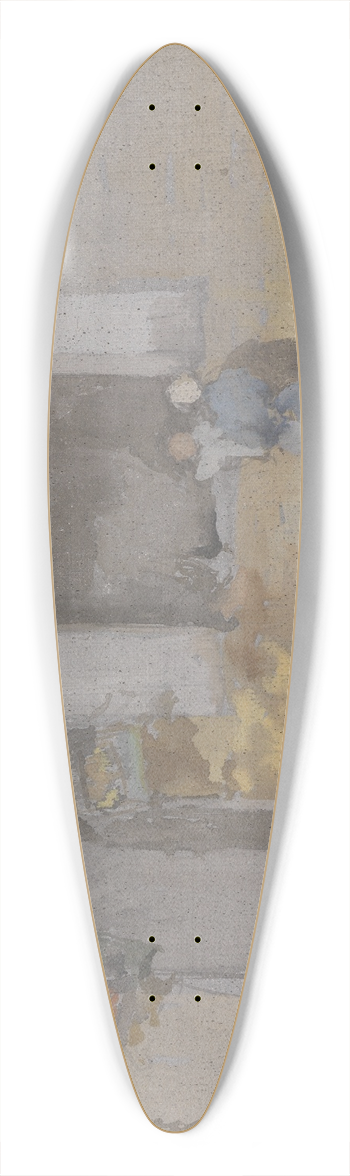 James Abbott McNeill Whistler - A House with an Open Window 39.3 inch art pintail longboard deck