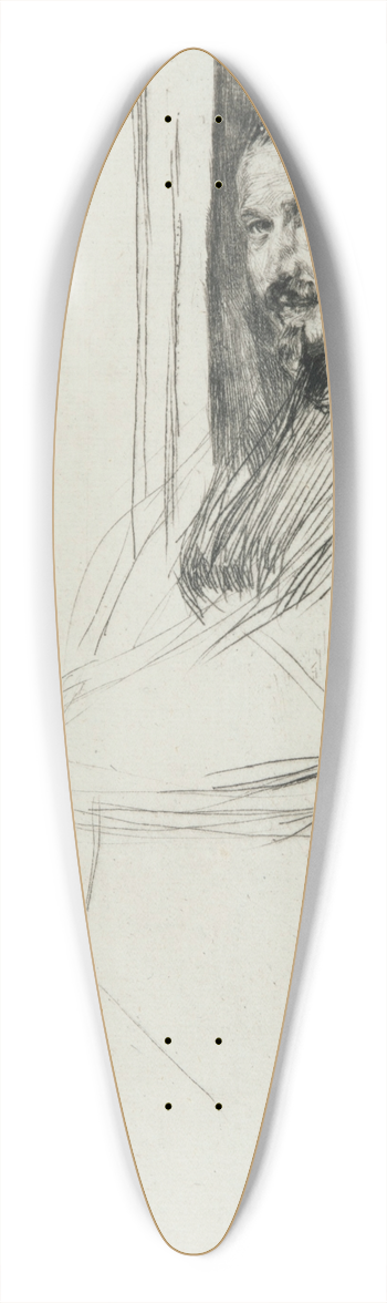 James Abbott McNeill Whistler - Axenfeld 39.3 inch art pintail longboard deck