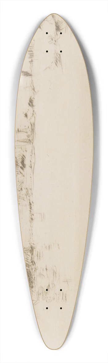 James Abbott McNeill Whistler - Little Salute 39.3 inch art pintail longboard deck