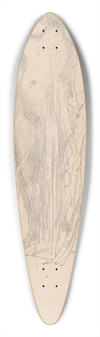 James Abbott McNeill Whistler - Model Draping 39.3 inch art pintail longboard deck