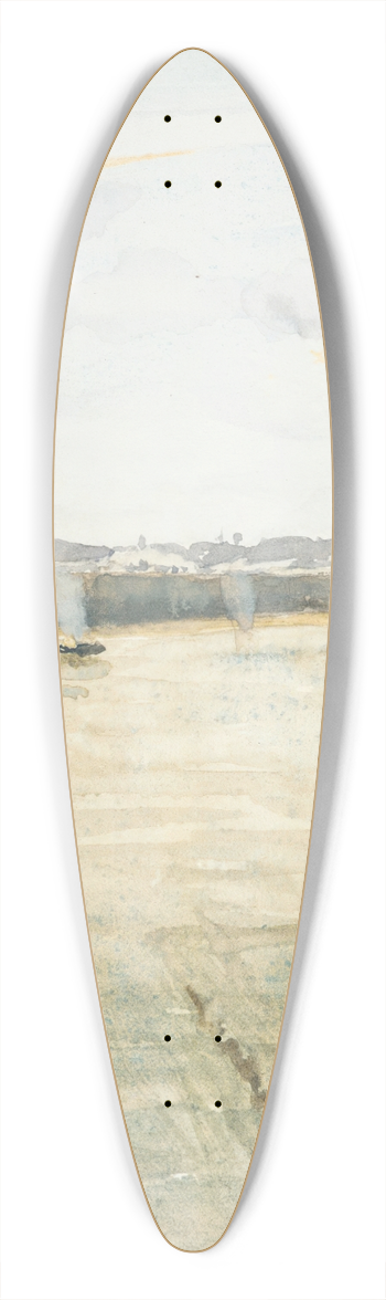 James Abbott McNeill Whistler - Scene on the Mersey 39.3 inch art pintail longboard deck