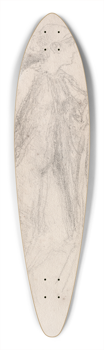 James Abbott McNeill Whistler - The Cap 39.3 inch art pintail longboard deck