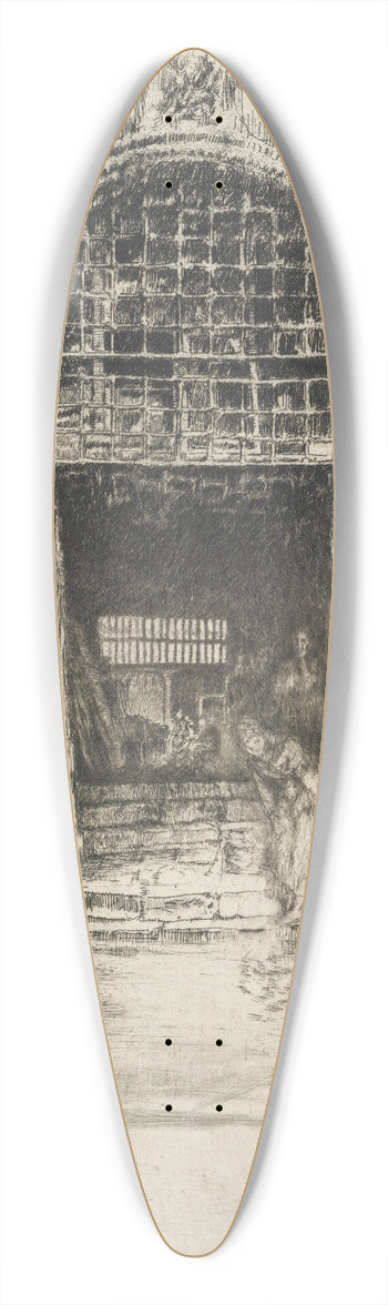James Abbott McNeill Whistler - The Doorway 39.3 inch art pintail longboard deck