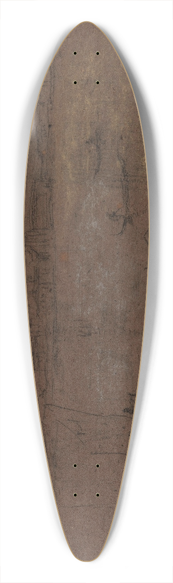 James Abbott McNeill Whistler - Venice 39.3 inch art pintail longboard deck