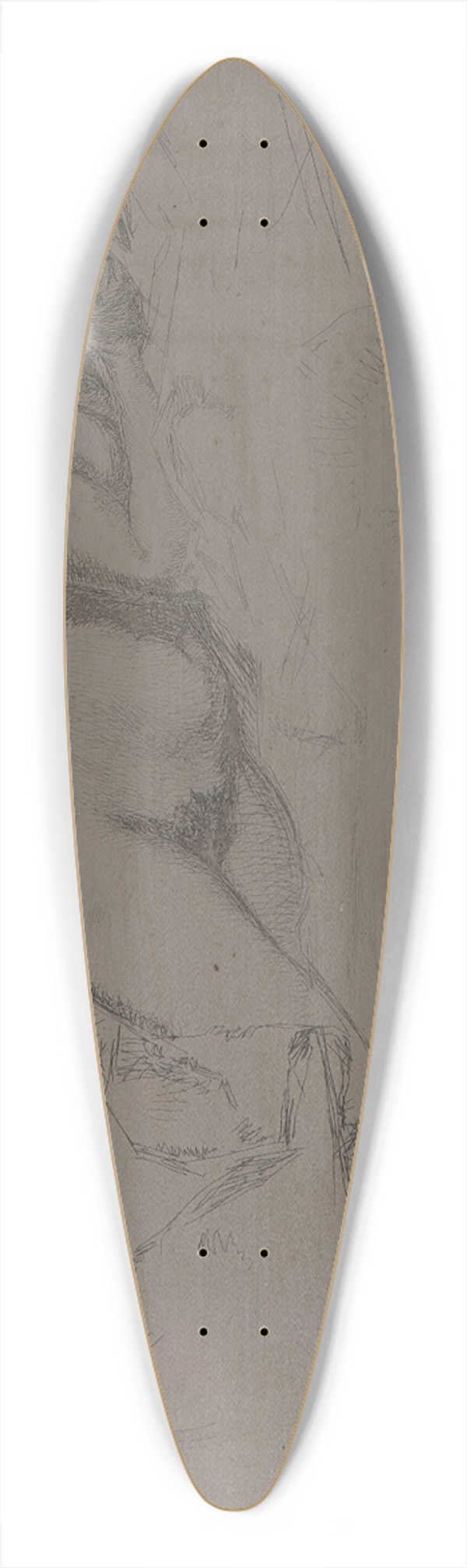 James Abbott McNeill Whistler - Venus 39.3 inch art pintail longboard deck