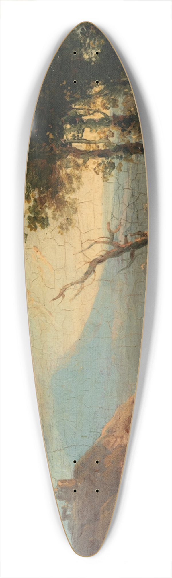 James Arthur O'Connor - A Landscape 39.3 inch art pintail longboard deck