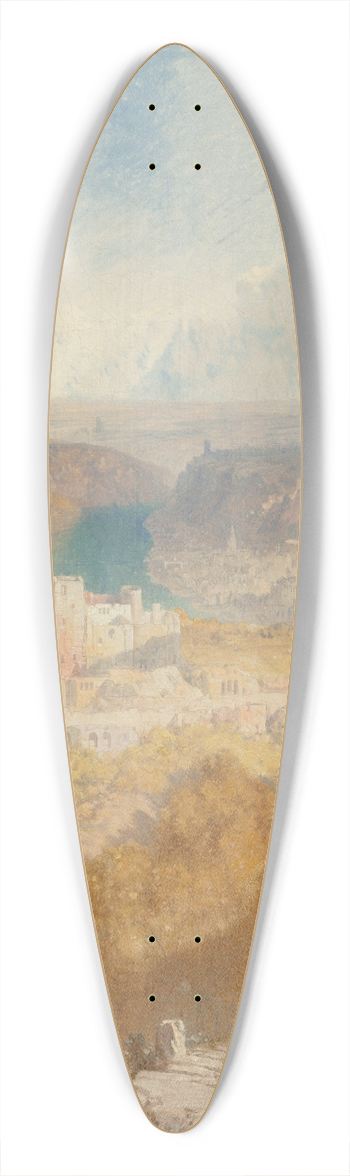 James Baker Pyne - The Castle of Rheinstein 39.3 inch art pintail longboard deck