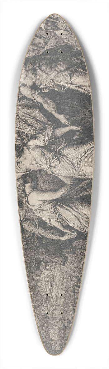 James Barry - A Grecian Harvest Home (Designs for the Walls of the Great Room of the Society for the Encouragement of the Arts) 39.3 inch art pintail longboard deck