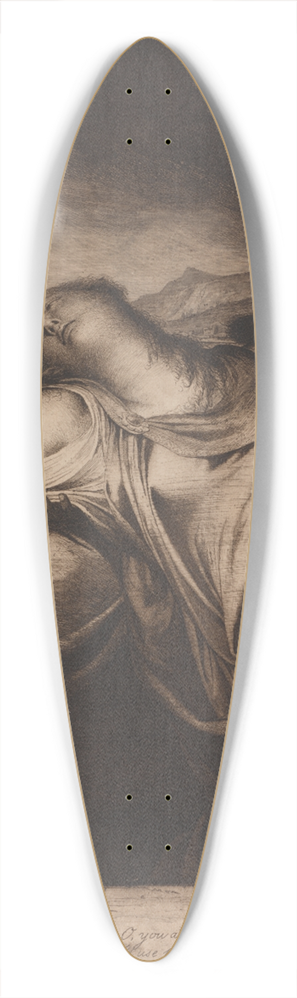 James Barry - King Lear and Cordelia, Act V, Scene 10 39.3 inch art pintail longboard deck