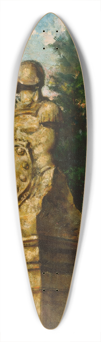 James Carroll Beckwith - Modigliani Gate Post 39.3 inch art pintail longboard deck