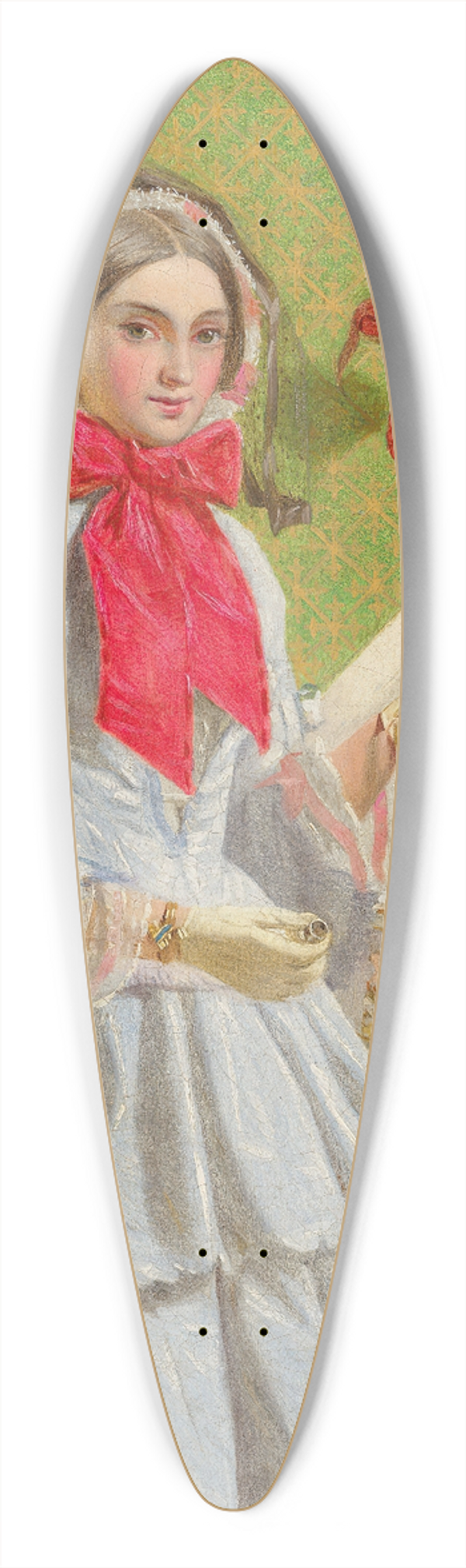 James Collinson - Study for For Sale 39.3 inch art pintail longboard deck
