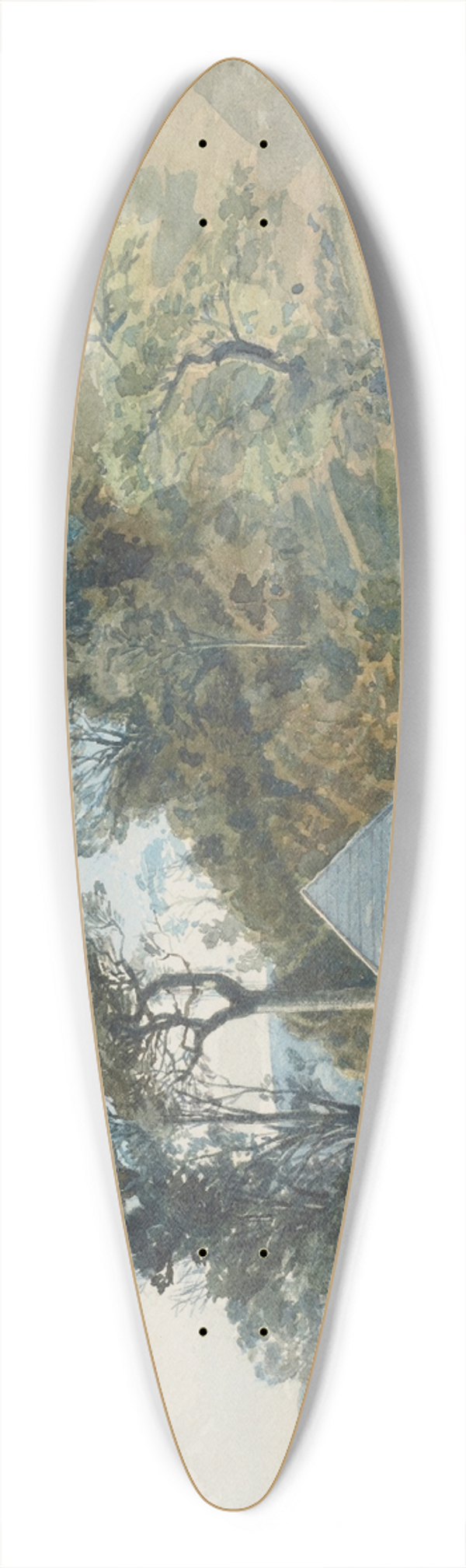 James Crowe Richmond - Dunedin 39.3 inch art pintail longboard deck