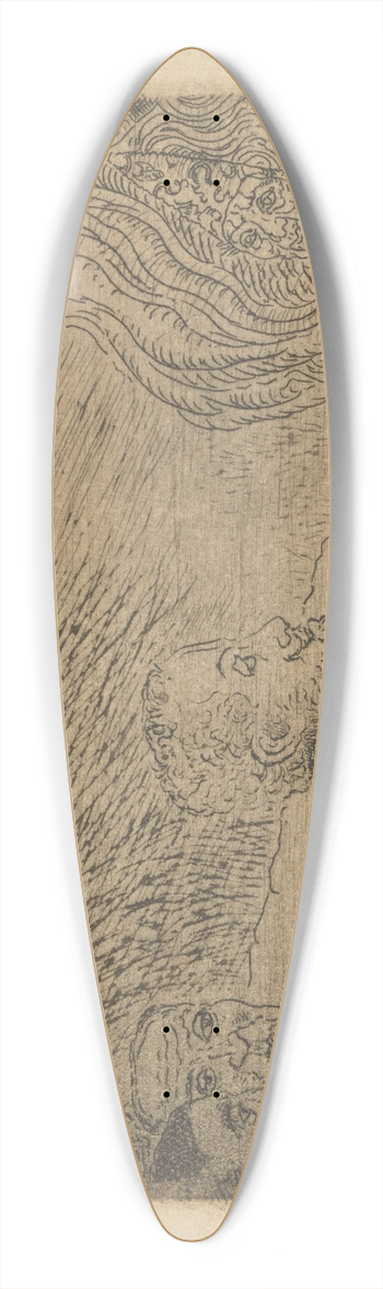 James Ensor - Auto-da-fe 39.3 inch art pintail longboard deck