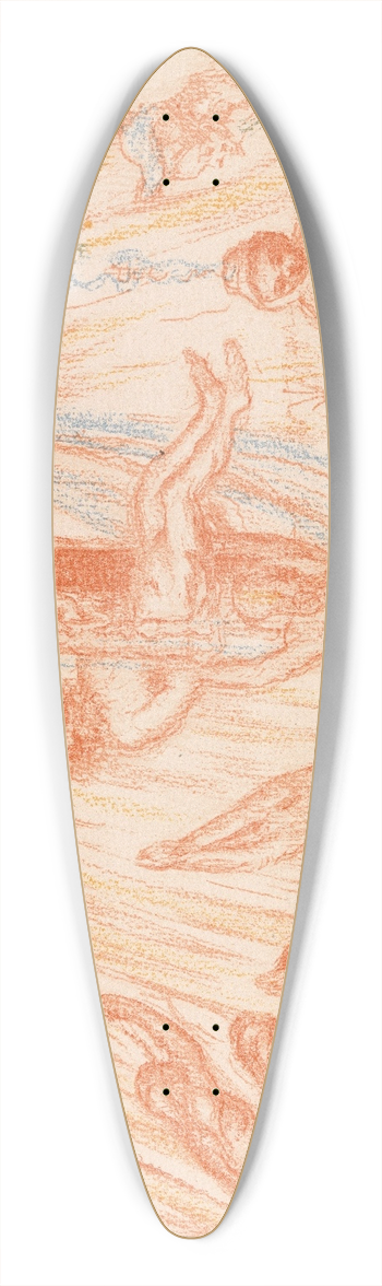 James Ensor - Descent from the Cross 39.3 inch art pintail longboard deck