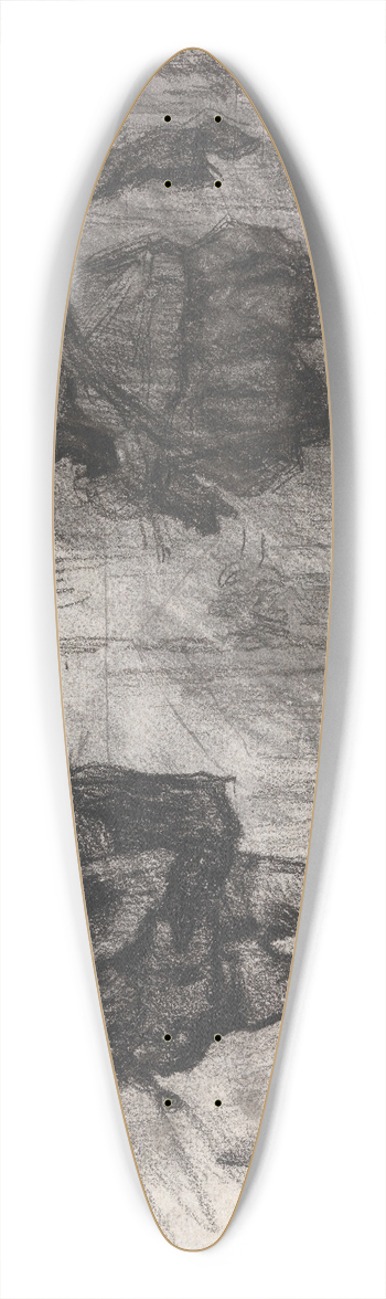 James Ensor - Don Quixote 39.3 inch art pintail longboard deck