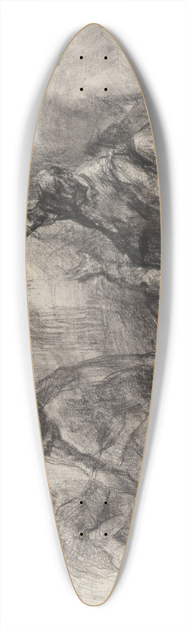 James Ensor - Don Quixote 39.3 inch art pintail longboard deck