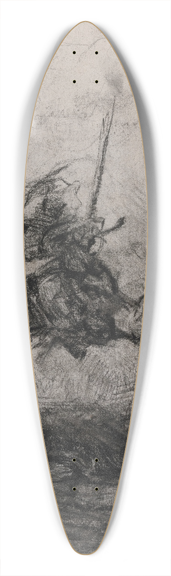 James Ensor - Don Quixote 39.3 inch art pintail longboard deck