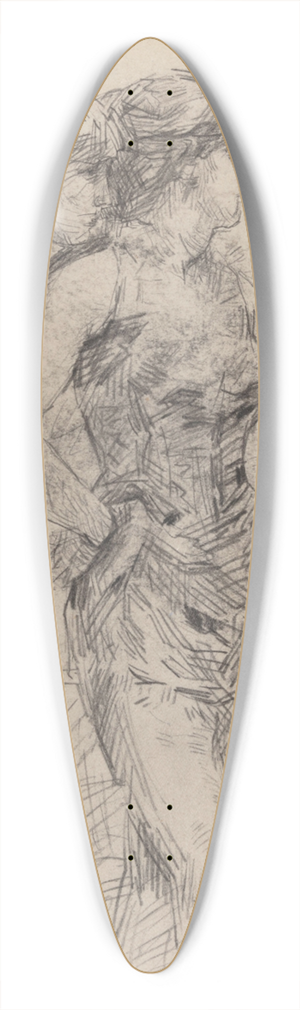 James Ensor - Dress Up Ball in the Munt 39.3 inch art pintail longboard deck