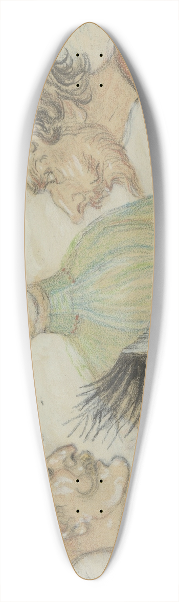 James Ensor - Ensor en Generaal Leman 39.3 inch art pintail longboard deck
