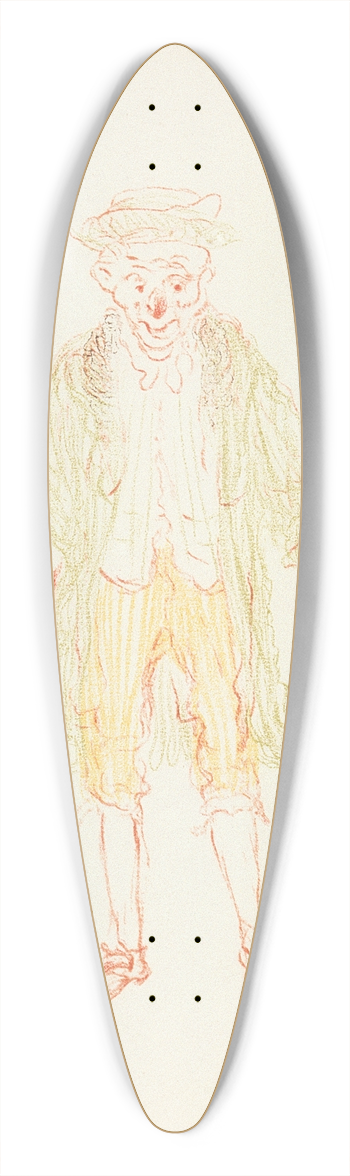 James Ensor - Grognelet 39.3 inch art pintail longboard deck
