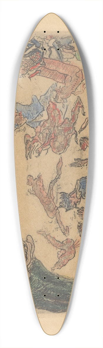 James Ensor - Het spook 39.3 inch art pintail longboard deck
