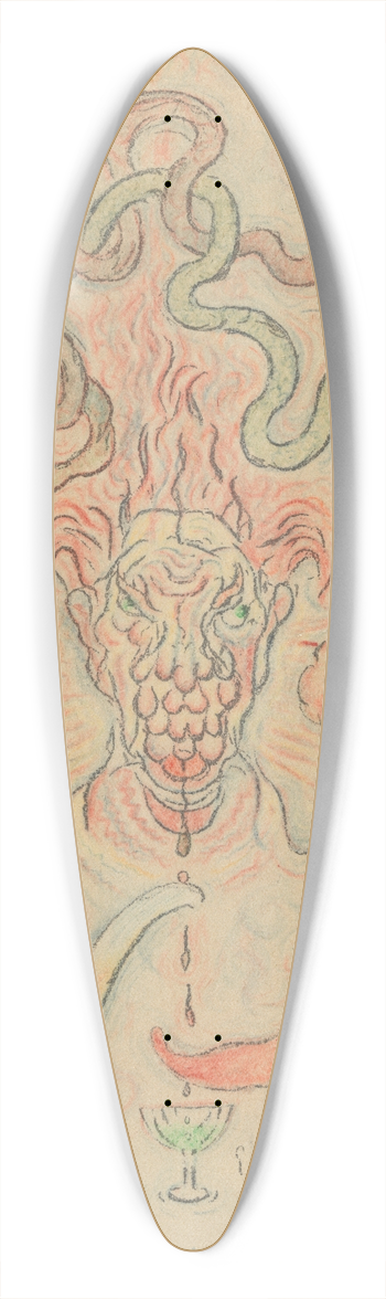 James Ensor - Rendez notre ancienne face fors les chers faux nez burlesques 39.3 inch art pintail longboard deck