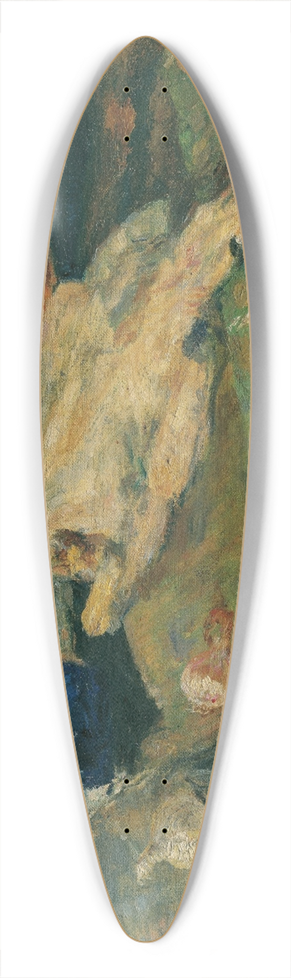 James Ensor - Stillleben mit blauer Flasche und gerupftem Huhn 39.3 inch art pintail longboard deck