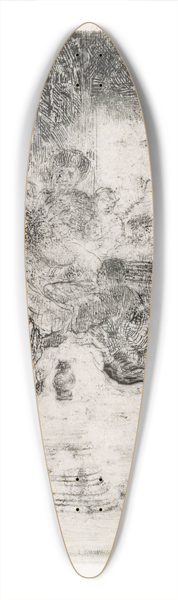 James Ensor - The Adoration of the Shepherds 39.3 inch art pintail longboard deck