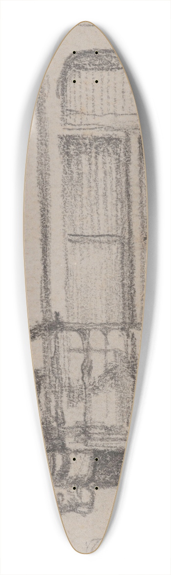 James Ensor - The Balcony 39.3 inch art pintail longboard deck