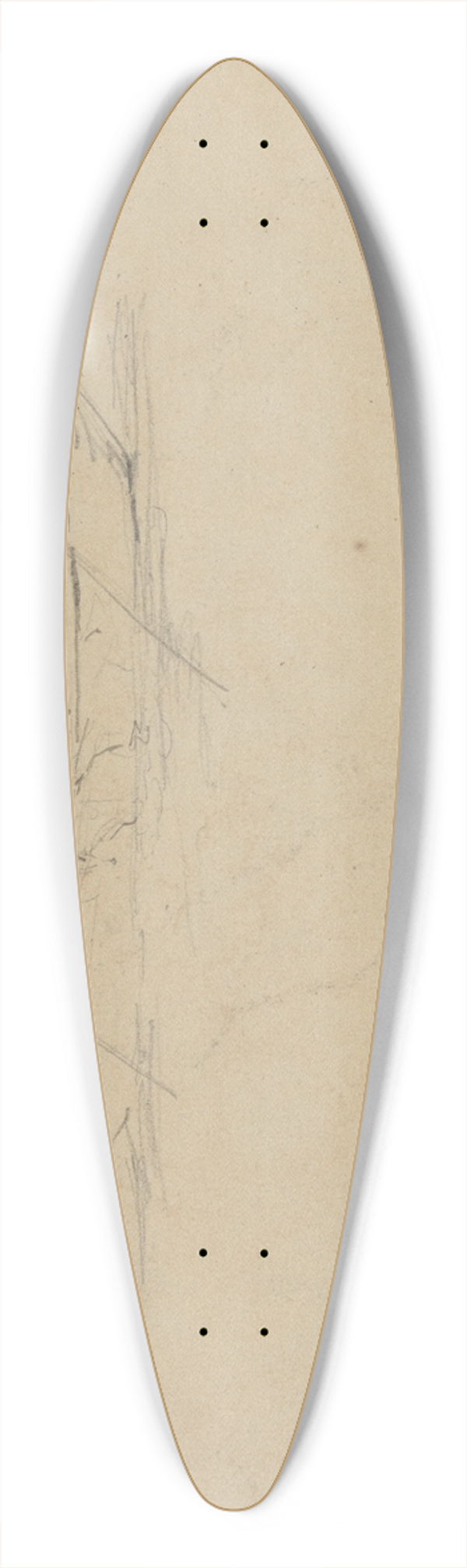 James Ensor - Vijf personages in een boot 39.3 inch art pintail longboard deck