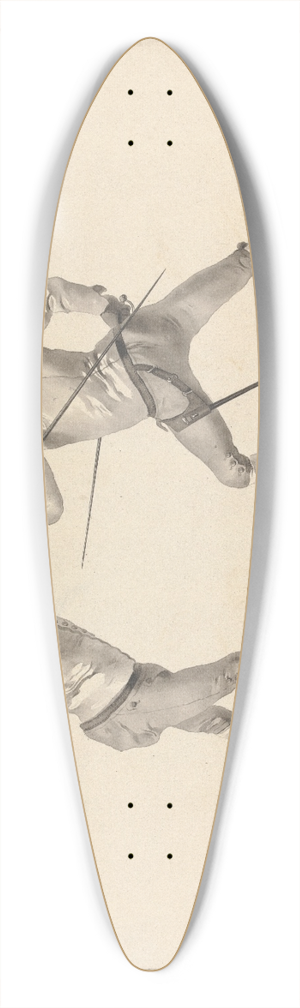 James Gwin - Position Aprs Avoir Desarme sur le Coup de Quarte ou de Seconde Par de Prime 39.3 inch art pintail longboard deck