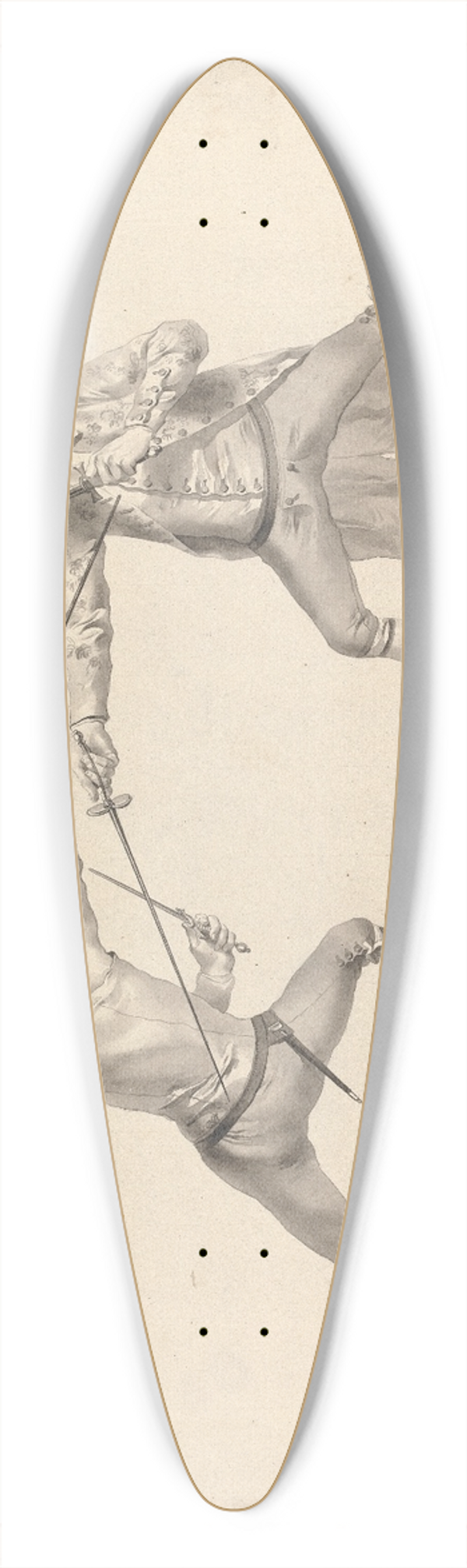 James Gwin - Risposte Aprs Avoir Tromp la Parade du Poignard 39.3 inch art pintail longboard deck