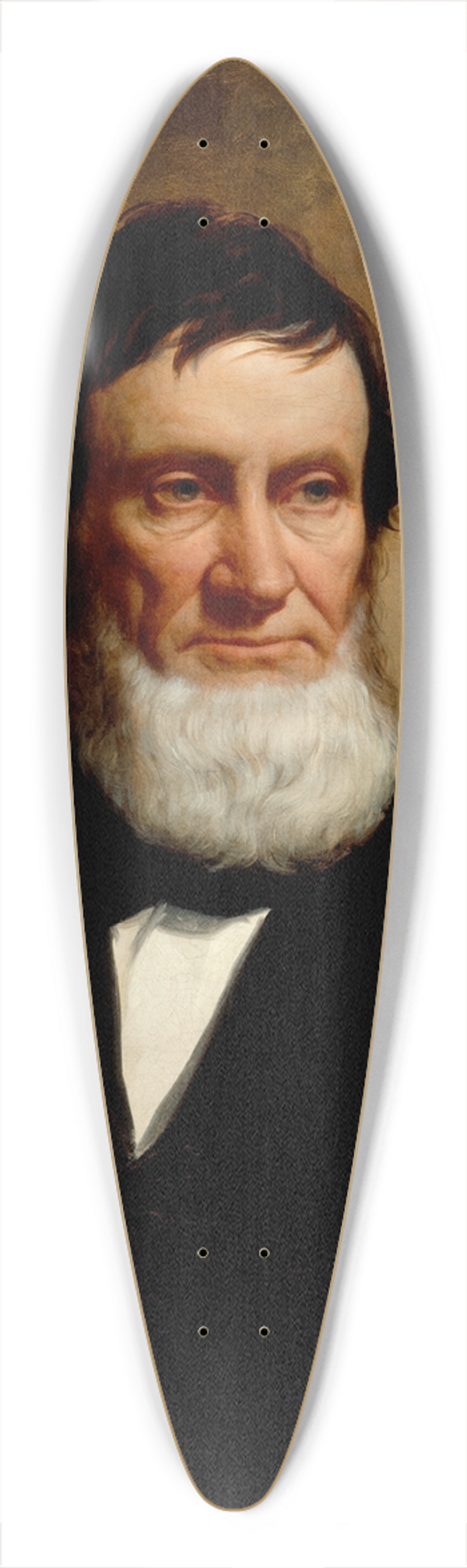 James Henry Beard - Portrait 39.3 inch art pintail longboard deck