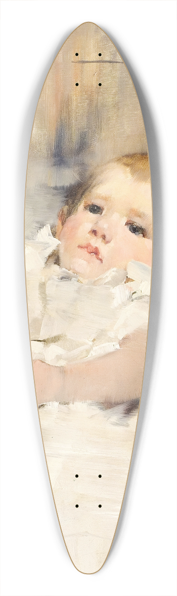 James Jebusa Shannon - Baby in a Ruffled Dress 39.3 inch art pintail longboard deck