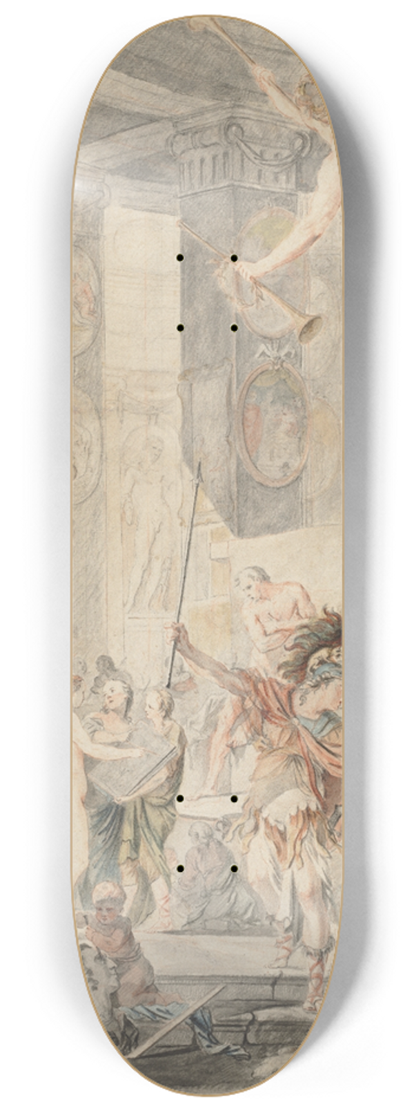 Charles-Franois Hutin - Ut Pictura Poesis 8.25 inch art skate deck