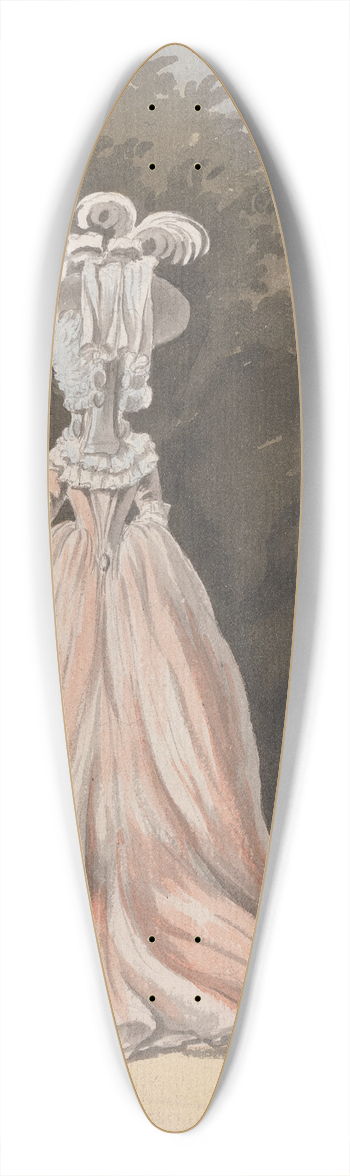 James Miller - Figure Study of a Lady (back view) 39.3 inch art pintail longboard deck