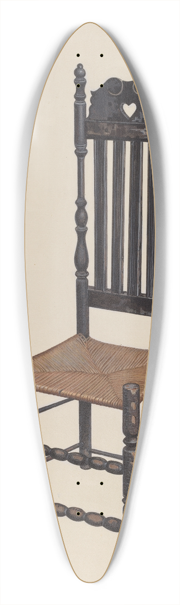 James M. Lawson - High Back Chair 39.3 inch art pintail longboard deck