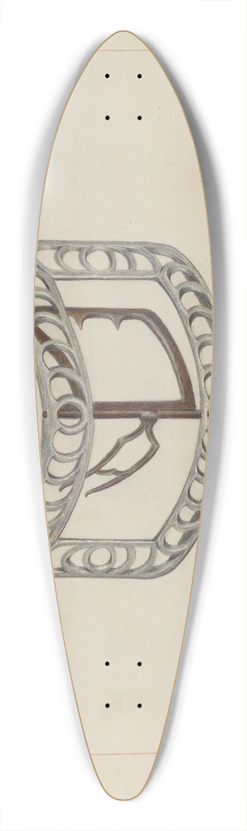 James M. Lawson - Knee Buckles 39.3 inch art pintail longboard deck