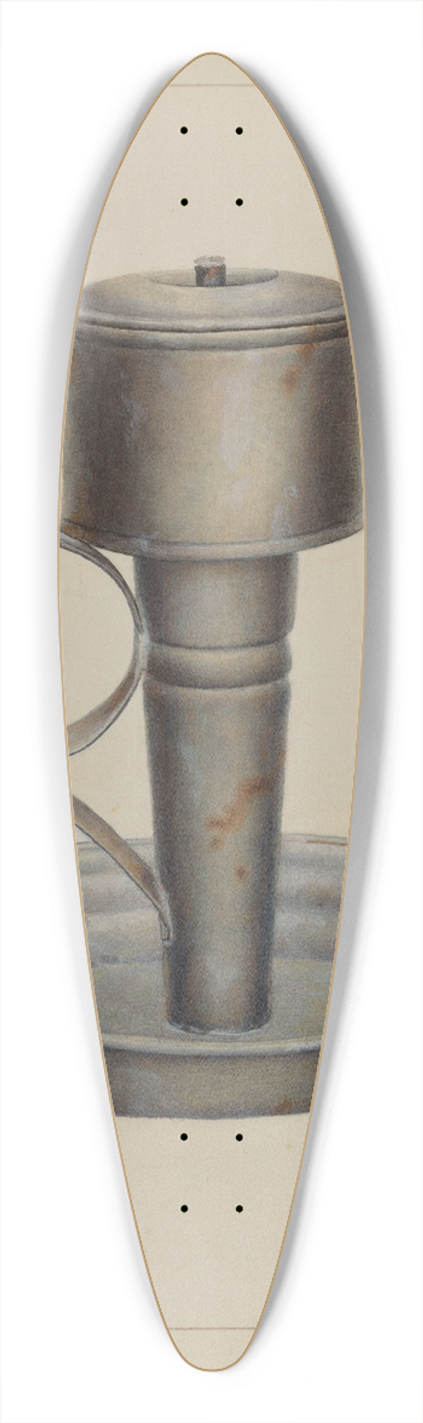 James M. Lawson - Portable Whale Oil Lamp 39.3 inch art pintail longboard deck