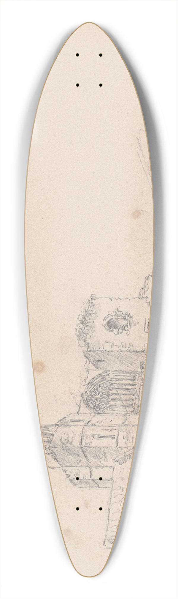 James Moore - Dunfermline, The Refectory 39.3 inch art pintail longboard deck