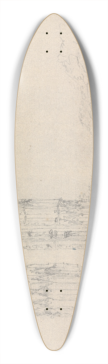 James Moore - Walsingham Priory, Norfolk, England 39.3 inch art pintail longboard deck