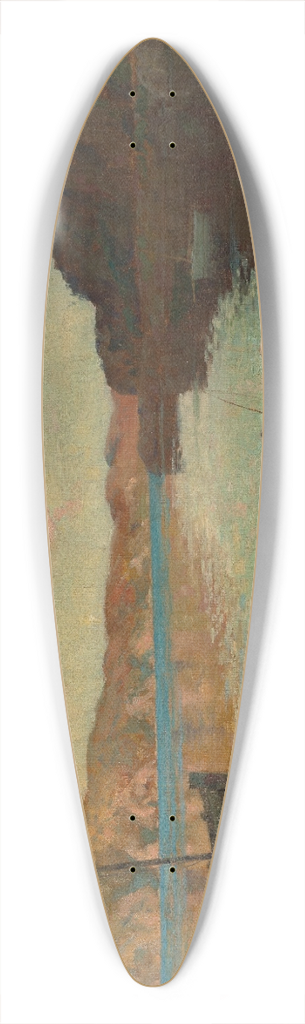 James Nairn - Evans Bay 39.3 inch art pintail longboard deck