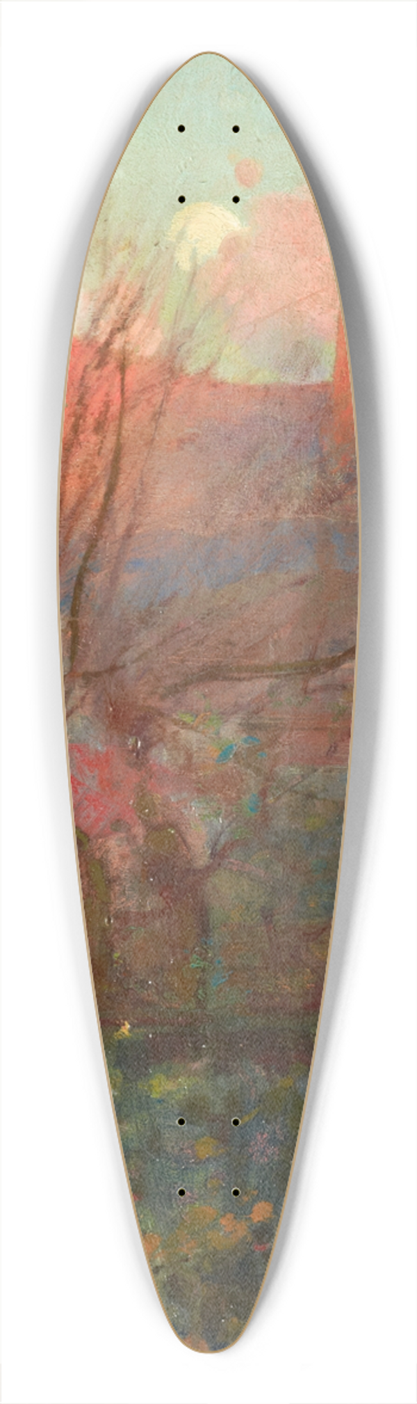 James Nairn - Landscape 39.3 inch art pintail longboard deck